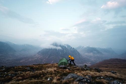 Camping at a misty Glen Coe in Scotland - 935800