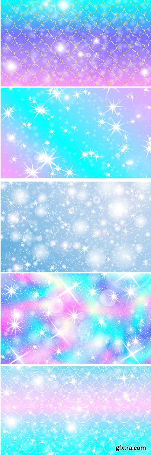 Unicorn and Mermaid Backgrounds