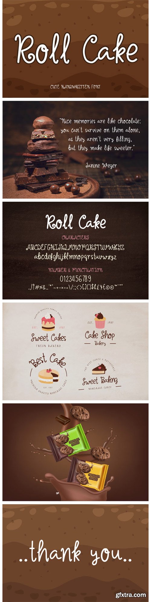 Roll Cake Font