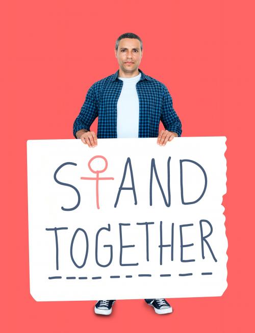 Man showing a stand together poster - 470049