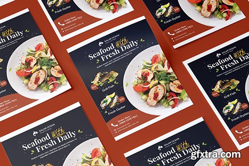 Fresh Food Flyer PSD Template