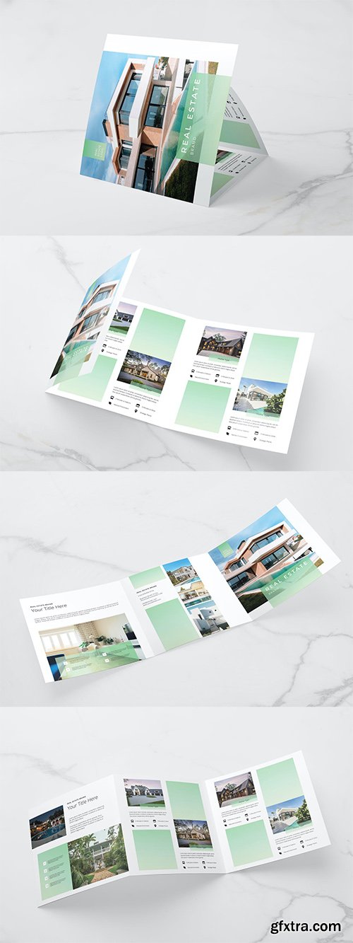 Real Estate Square Trifold Brochure