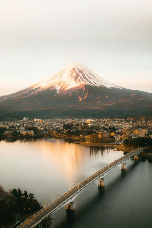 View of Mount Fuji and Lake Kawaguchi, Japan - 1227112