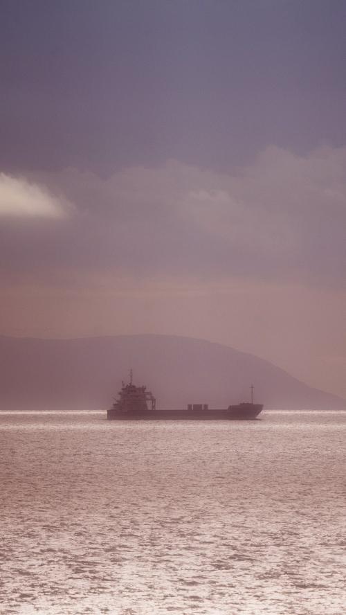Cargo ship near the Isle of Skye mobile phone wallpaper - 1233379