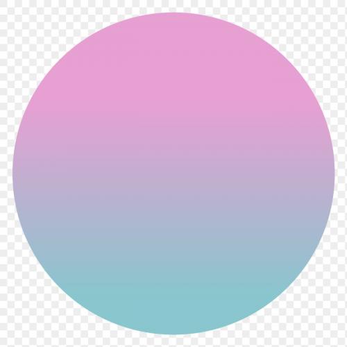 Colorful round gradient element transparent png - 1235177