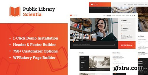 ThemeForest - Scientia v1.0.1 - Public Library & Book Store Education WordPress Theme - 24685526