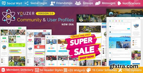 CodeCanyon - Youzer v2.5.0 - Buddypress Community & Wordpress User Profile Plugin - 19716647 + Add-Ons