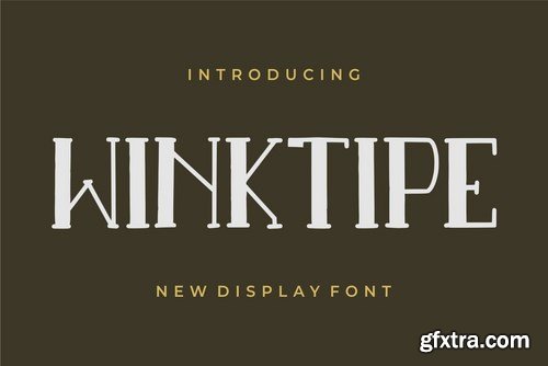 Winktipe GJ - Modern Display Font