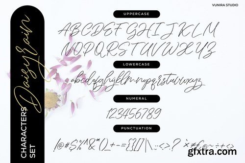 DaisyRain Handwriting Script Font