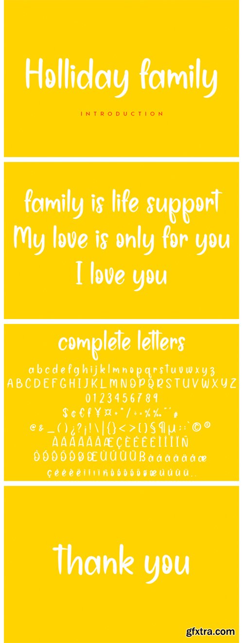 Holliday Family Font