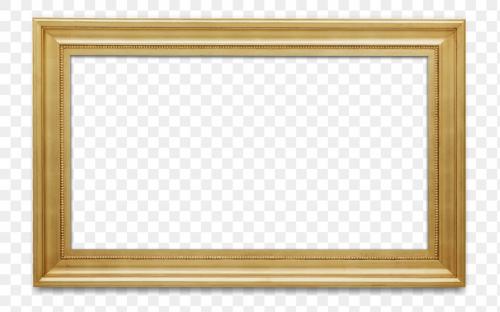 Wooden picture frame mockup transparent png - 1230811