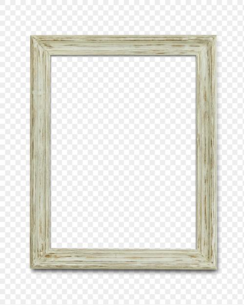 Wooden picture frame mockup transparent png - 1230872