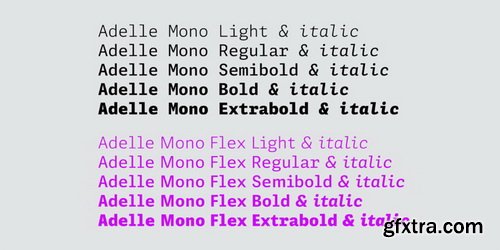 Adelle Mono Font Family