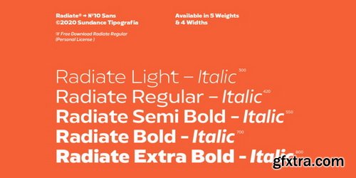 Radiate Sans Font Family