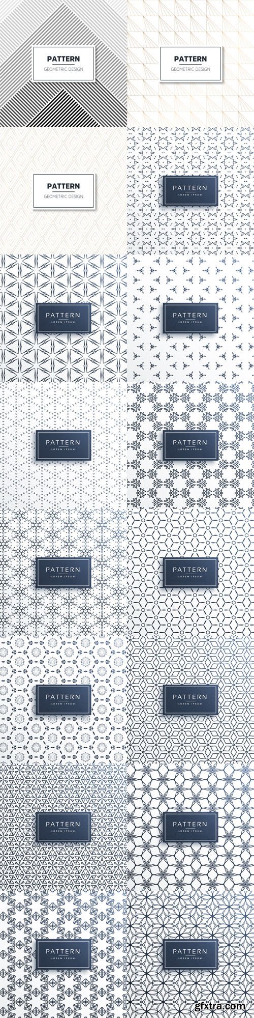 16 Seamless Patterns - Vector Graphics