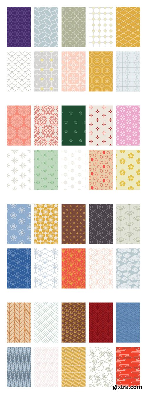 80+ Genuine & Authentic Asian Patterns for Photoshop