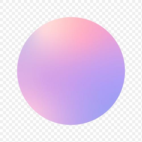 Colorful round gradient element transparent png - 1235294