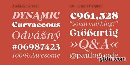 Audacious Font Family