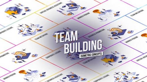 Videohive - Team Building - Isometric Concept