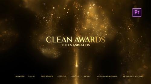 Videohive - Golden Particles Award Titles – Mogrt