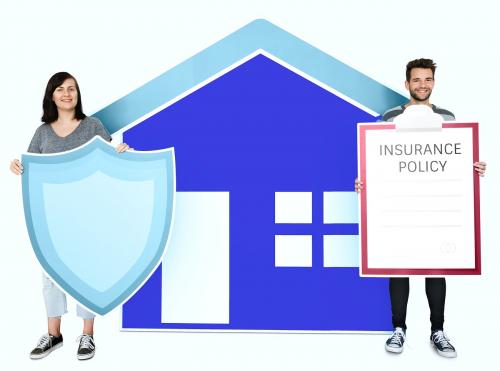 People and home insurance concept - 451314