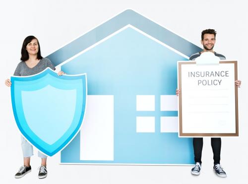 People and home insurance concept - 451316