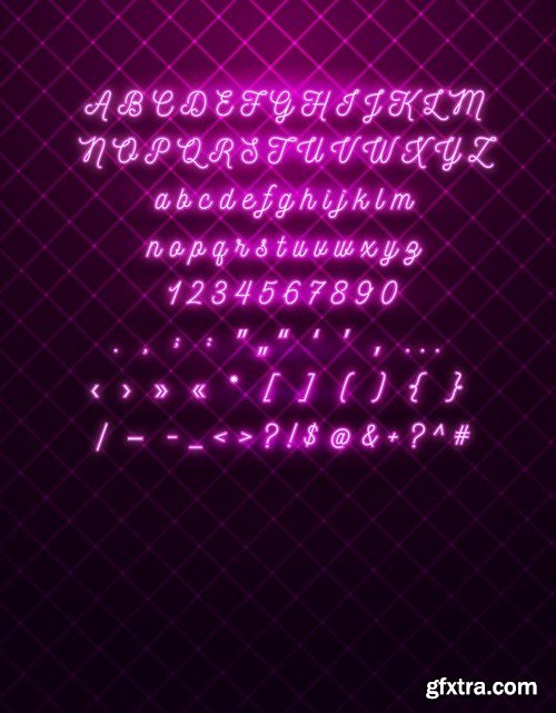 Sexy Pink Neon Font