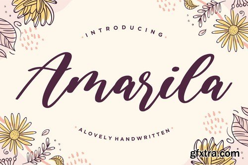 Amarila YH - Modern Script Font