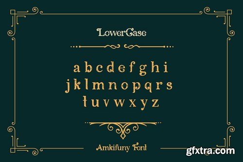 Amkifuny New Brush Serif Display Font Typeface