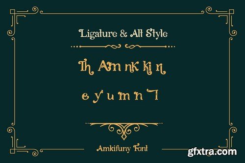 Amkifuny New Brush Serif Display Font Typeface