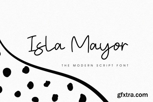 Isla Mayor - The Modern Script Font