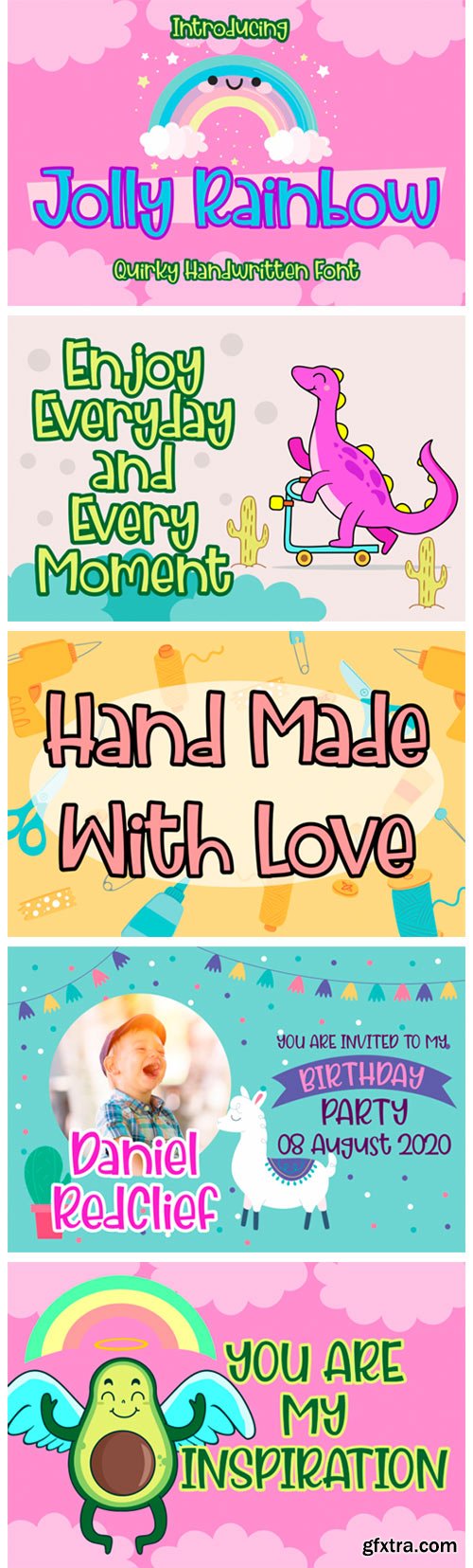 Jolly Rainbow Font