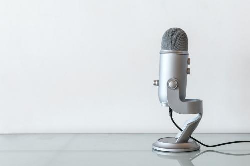 Studio microphone for recording a podcast - 1225668