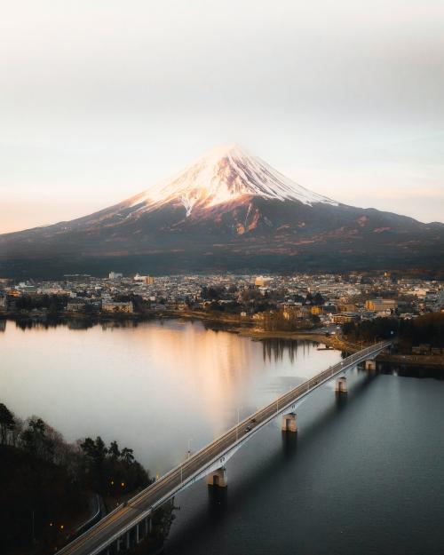 View of Mount Fuji and Lake Kawaguchi, Japan - 1227113