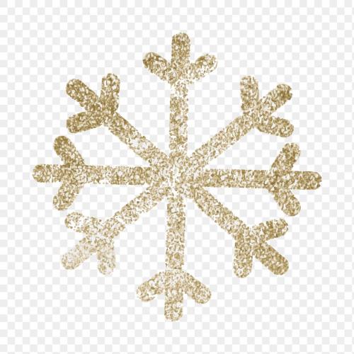 Glittery snowflake Christmas element transparent png - 1229355