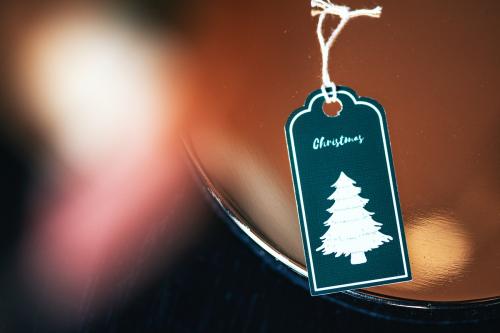 Closeup of a Christmas tag decorations - 1231164