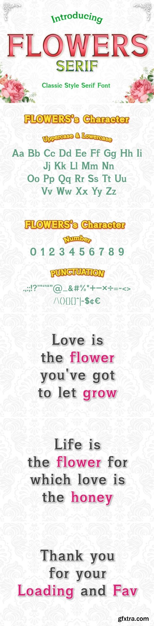 Flowers Font