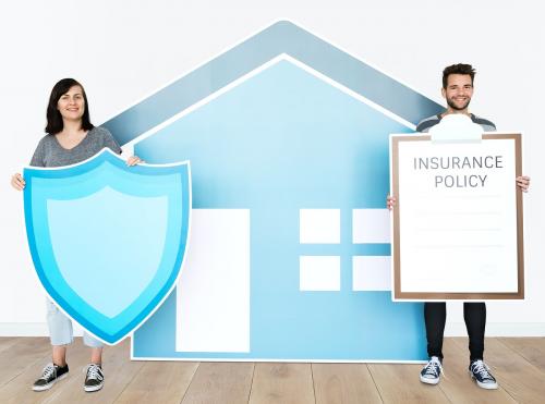 People and home insurance concept - 451585