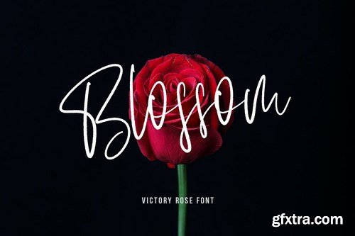 Victory Rose SVG Brush Font