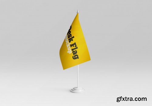 Desk flag mockup