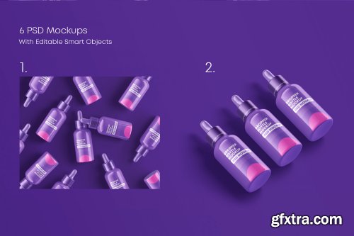 GraphicRiver - Glossy Dropper Bottle Mockup Set 27012898