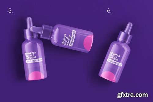 GraphicRiver - Glossy Dropper Bottle Mockup Set 27012898