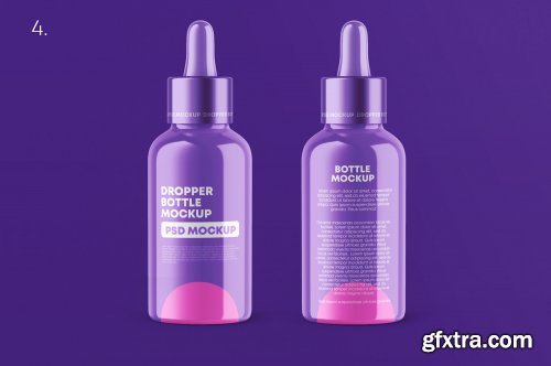 GraphicRiver - Glossy Dropper Bottle Mockup Set 27012898