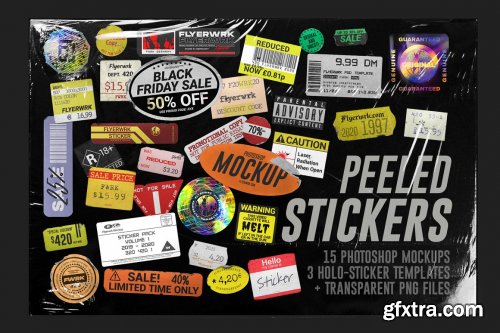 CreativeMarket - Peeled Paper Stickers 4066433