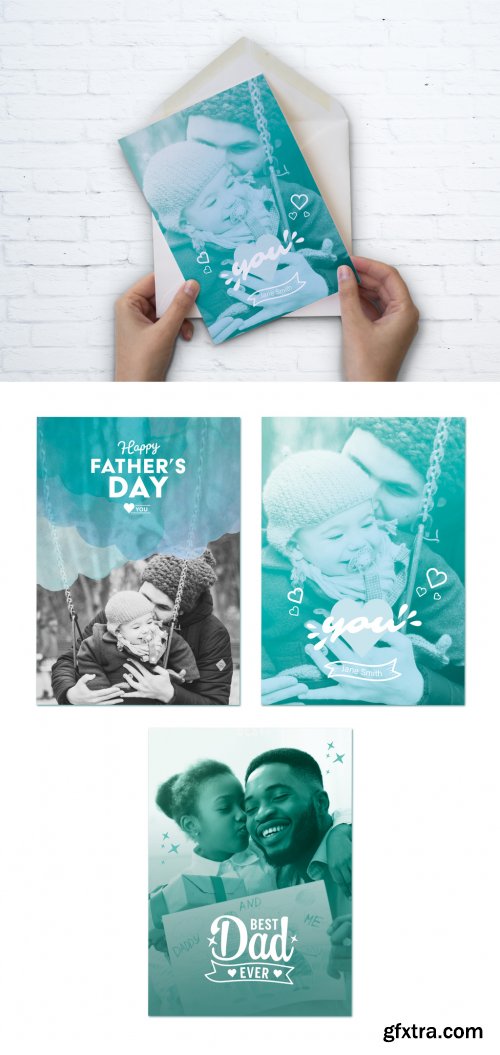 Father's Day Greeting Card Set 354667653