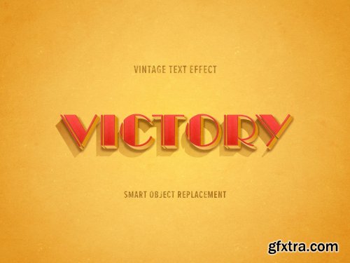 Vintage Retro Style Text Effect Mockup 354662539