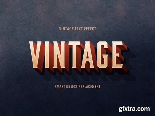 Vintage Retro Style Text Effect Mockup 354662539