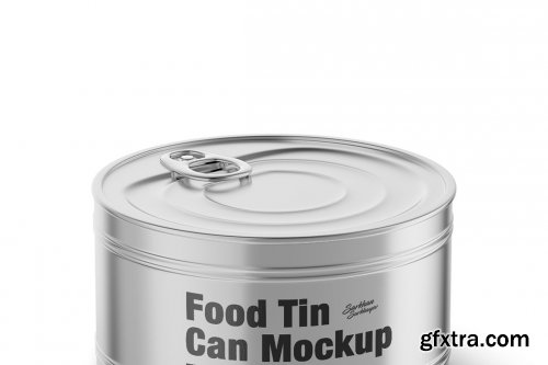 CreativeMarket - Glossy Food Can Mockup 5004937