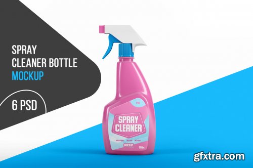 Spray Cleaner Bottle Mockup