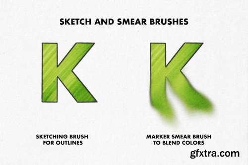 CreativeMarket - MARKER BRUSHES FOR PROCREATE 5 5001452